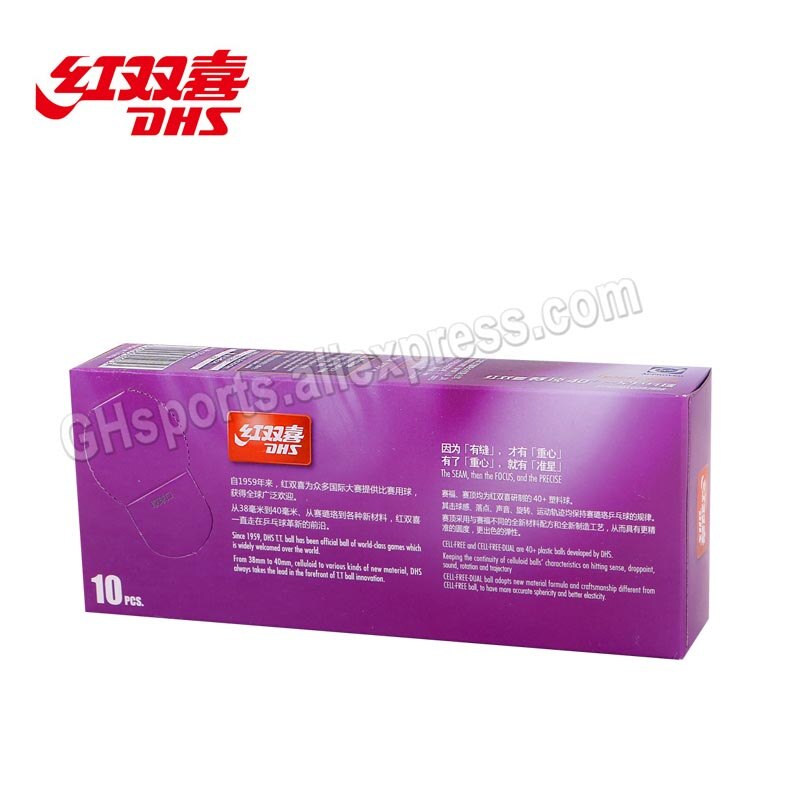 100 bollar dhs bordtennis boll dhs  d40+ 1- stjärniga plast abs original dhs ping pong bollar