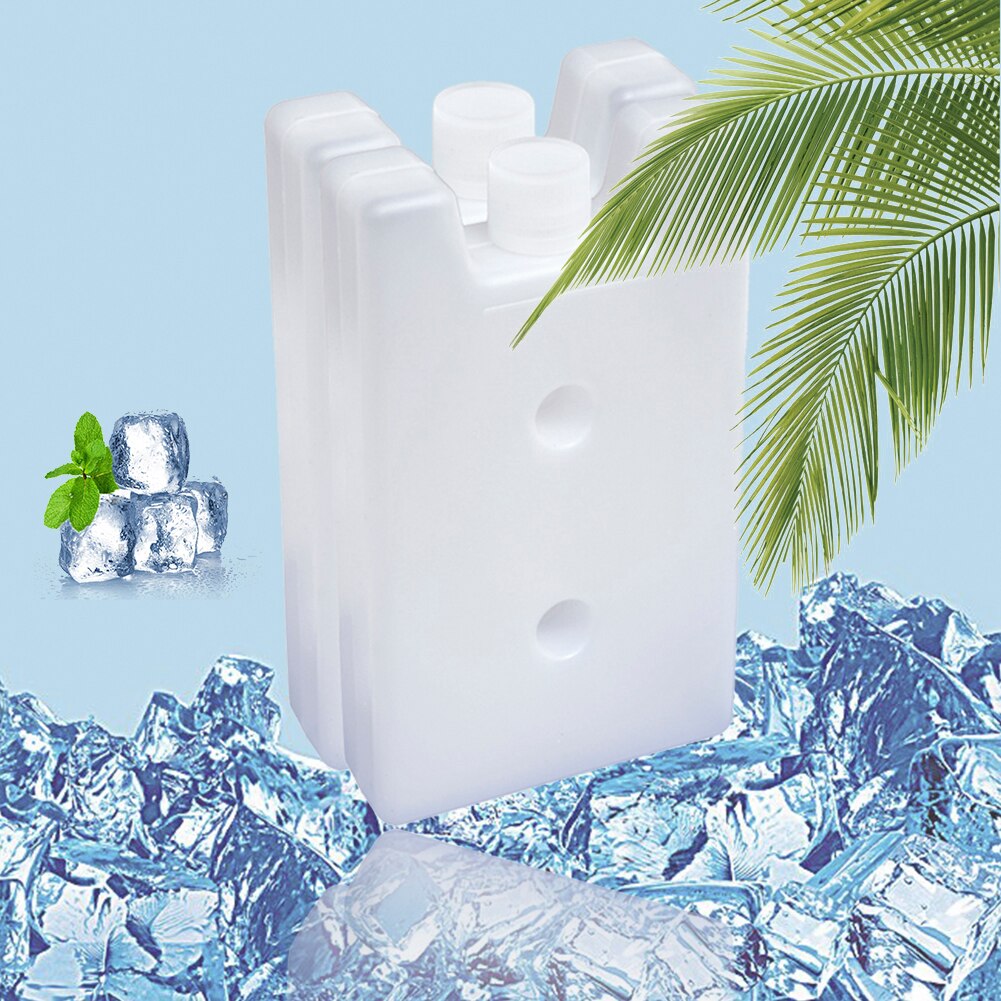 2pcs Travel Reusable Camping Portable Fruit Freezer Practical Picnic Ice Blocks Cooler Box Food Storage Stay Fresh Lunch Bag