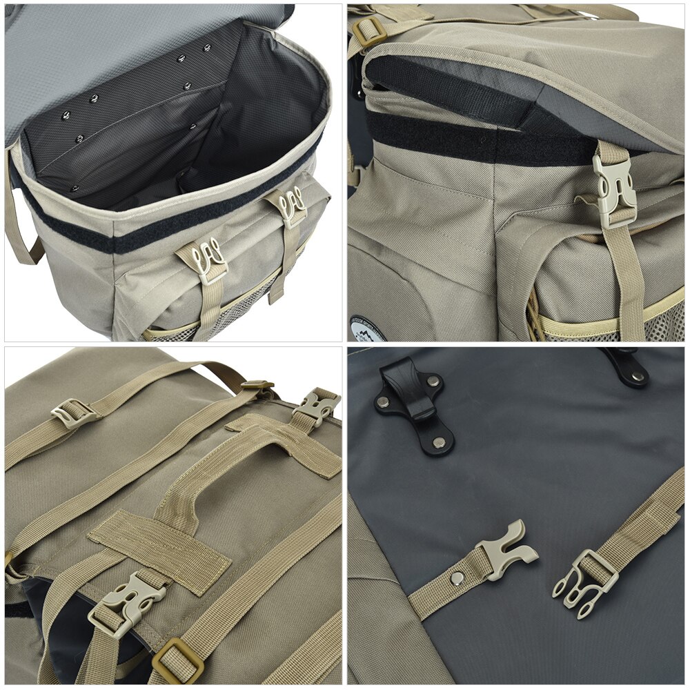 50L Fietstassen Tas Waterdichte Rear Seat Fietstas Kofferbak Zakken Zadeltas Met Regenhoes Voor Travel Camping