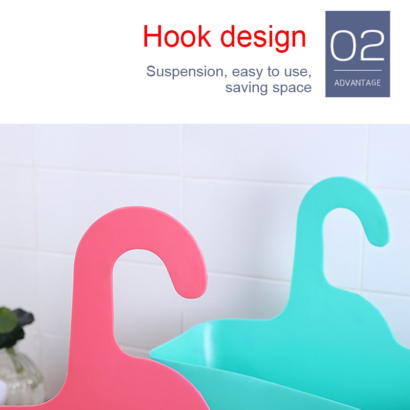 2Pcs Plastic Shower Hanging Caddy Organizer Storage Basket for Bathroom Shower to Hold Shampoo Conditioner Body Wash Ho