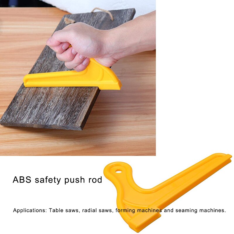 Trebearbeiding sikkerhet skyvestang håndbeskyttelse bordsag båndsag freser bord panel sag bord sag mater robust abs kroppsstruktur