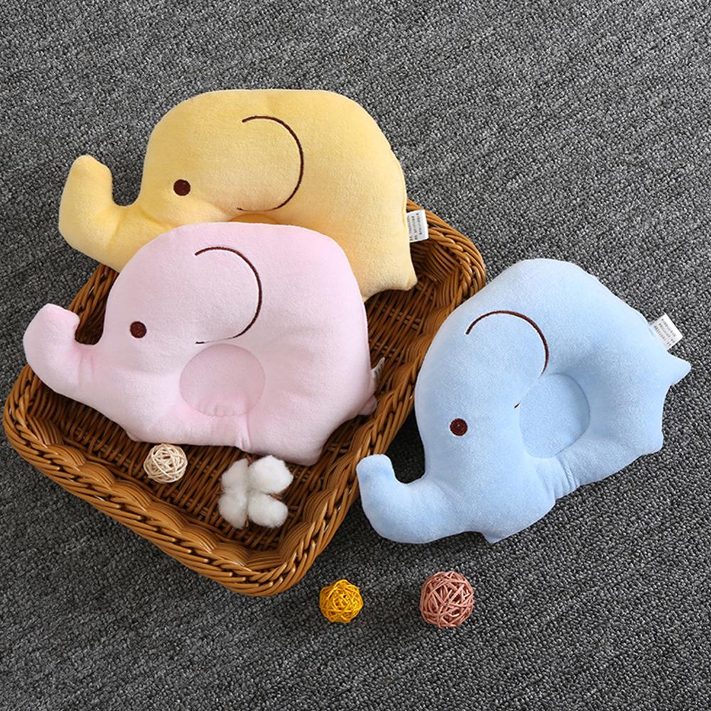 Cojín de protección para la cabeza del bebé del elefante lindo Anti-rollover cojín de protección para la cabeza del bebé posicionador de cabeza almohada de Enfermería del bebé