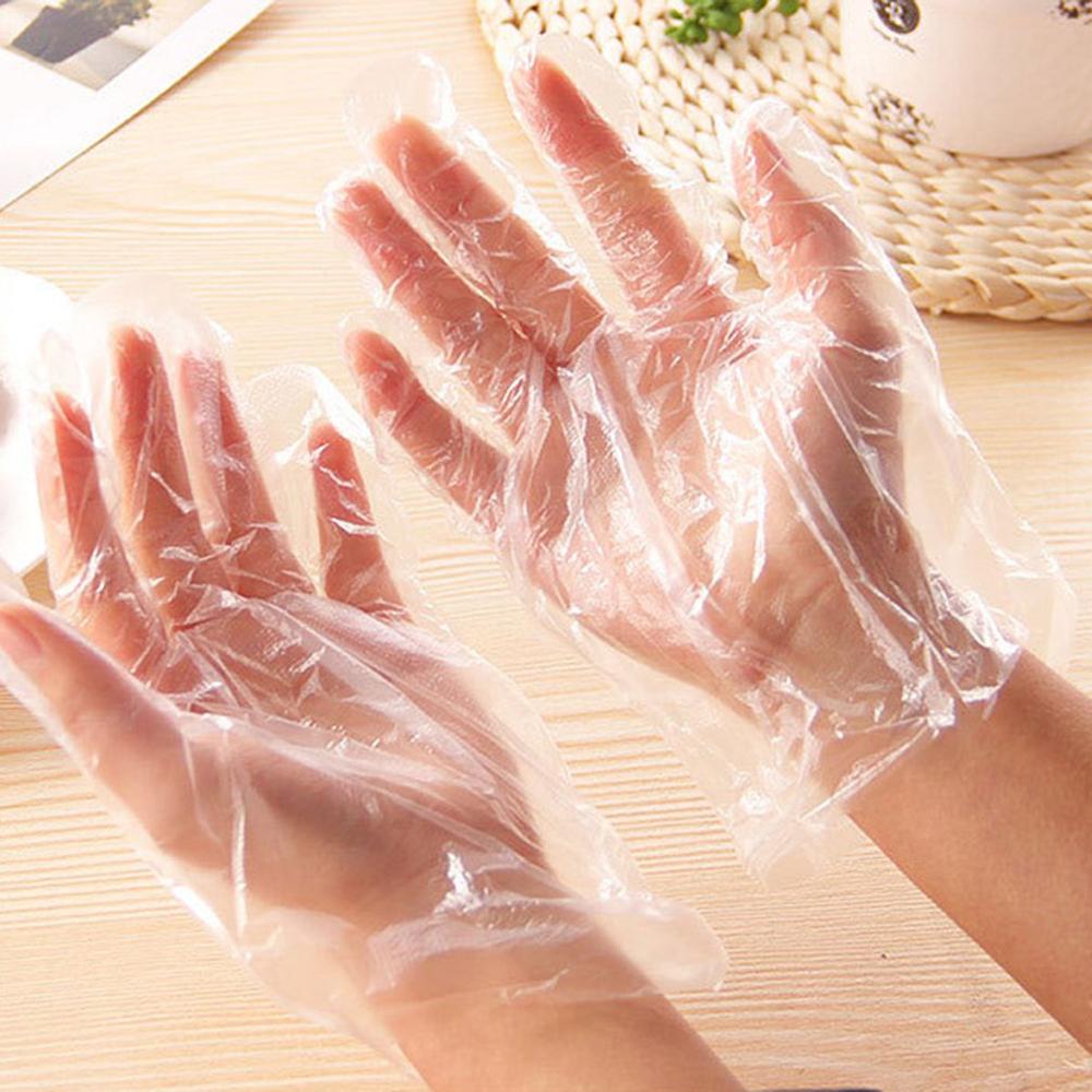 100 Stks/set Wegwerp Handschoenen Eenmalige Plastic Handschoenen Restaurant Bbq Koken Handschoenen Voor Huishoudelijke Badkamer Keuken Tuin Schoonmaken