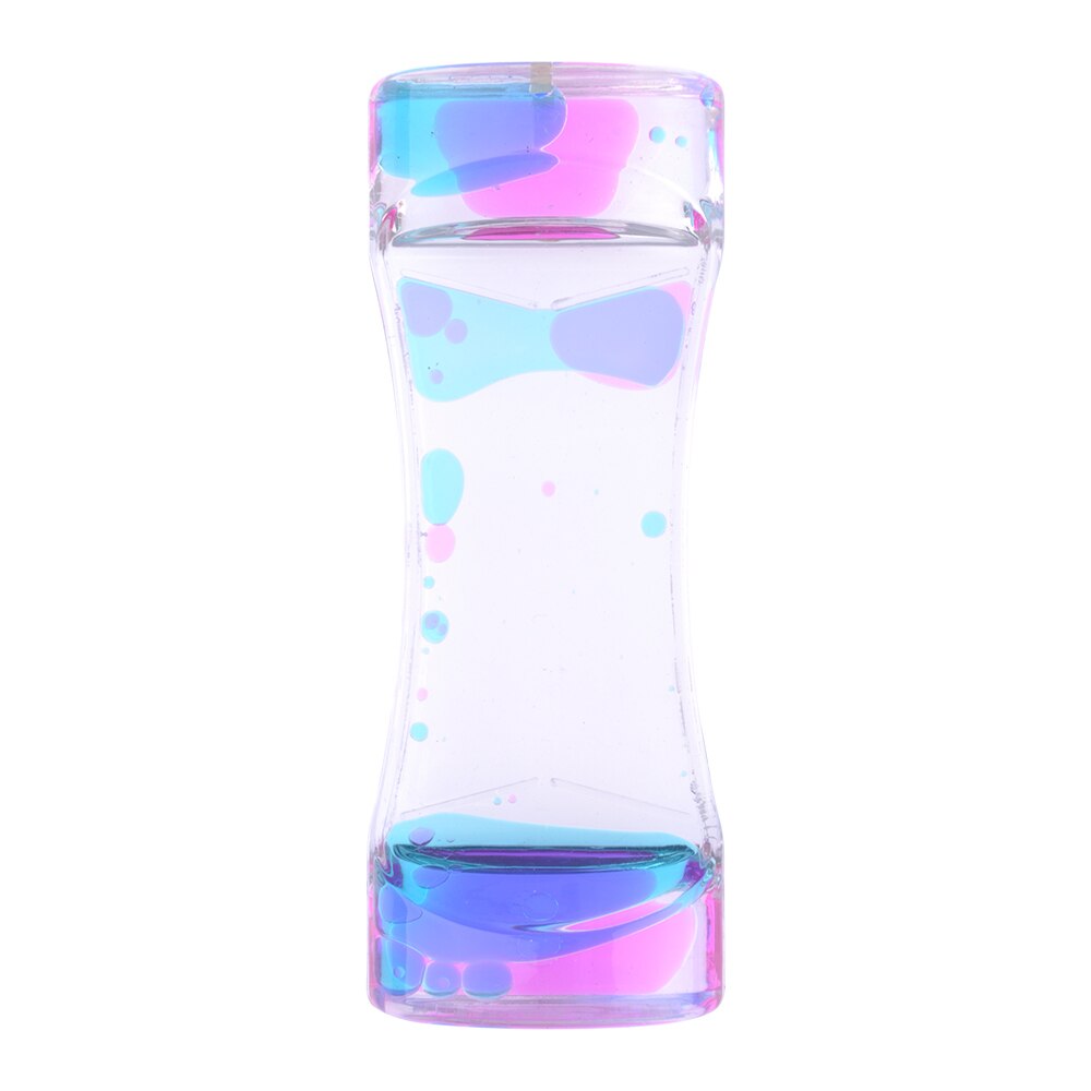 Jouet huile eau ABS mouvement liquide | Mouvement liquide, jouet de bureau mouvement huile liquide, sablier: Rouge