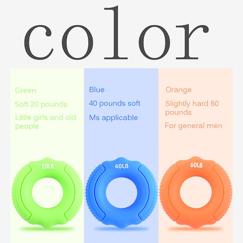 Strength Hand Gripper Grip Silicone Ring Hand Resistance Band Finger Stretcher Exercise Forearm Wrist Training Carpal Expander