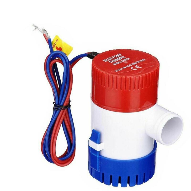 1Pcs Bilge Pump1100GPH DC 12V Electric Water Pump For Submersible Seaplane Motor Homes Houseboat Boats Auto Marine Pump