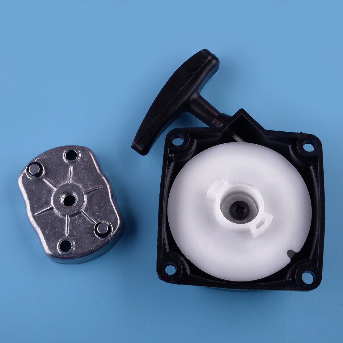 Recoil Pull Starter & Pawl Replacement Fit for 33cc 43cc 49cc 52cc Strimmer Brush Cutter Lawnmower