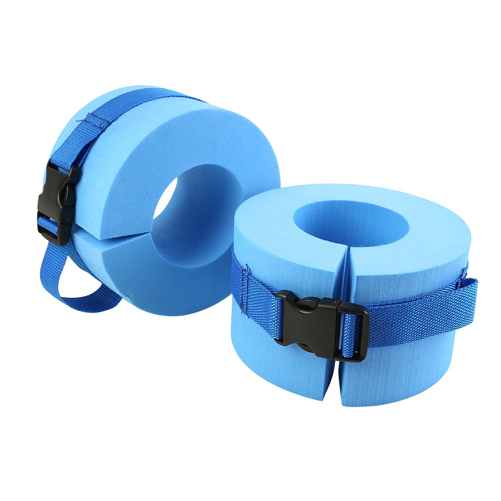 2pcs Foam Aquatic Cuffs Swimming Weights Legging Water Exercise Aerobics Float Ring Exercise Set Workout Ankles Arms Belts Blue: 2pcs blue