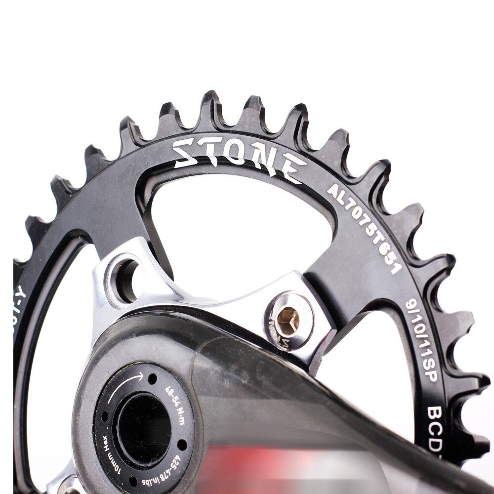 Plato de bicicleta de piedra 76 BCD 76mm, círculo para MTB, reemplazo de anillo de cadena, Dientes anchos angosto, escalada, anillo de rueda dentada