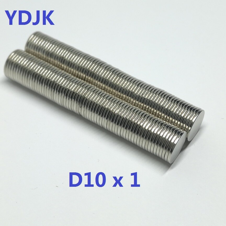 10 20 50 100 Stks/partij Neodymium Magneet 10*1 Disc N35 Zeldzame Aarde Permanente Magneet 10X1 Sterke mm Ndfeb Magneet 10X1