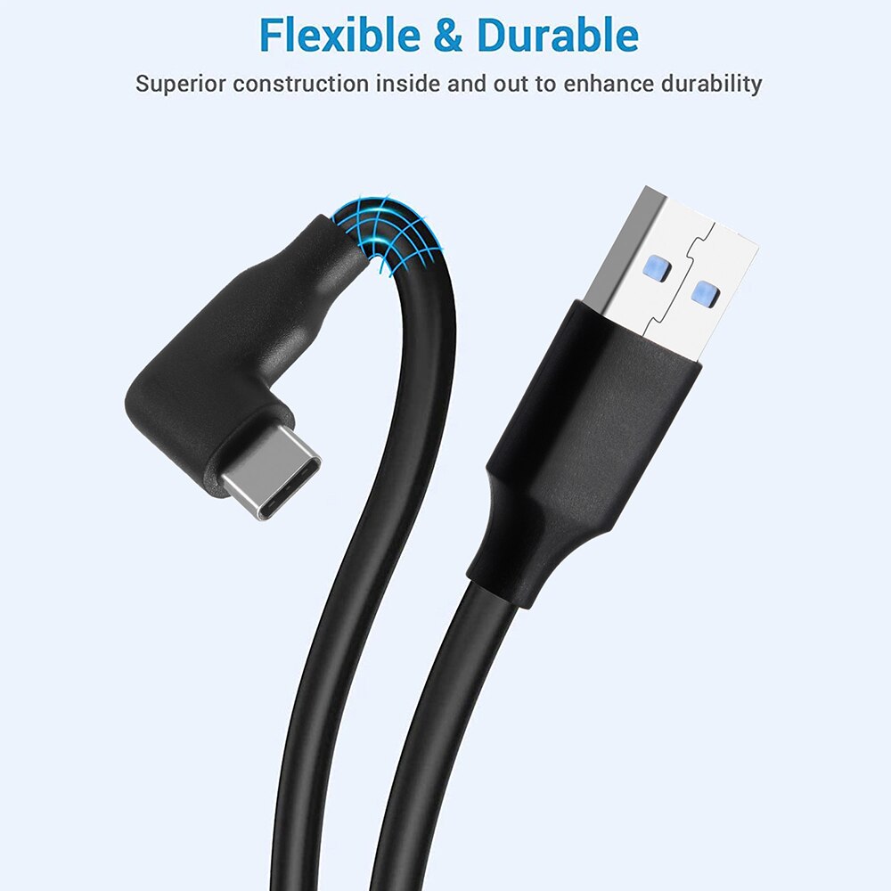 5/3M Pour Oculus Quest 2 Lien Câble De Remplissage Rapide D'USB 3.0 USB-C Câble Ligne de Données De Type C Données Charge Rapide Steam VR Accessoires