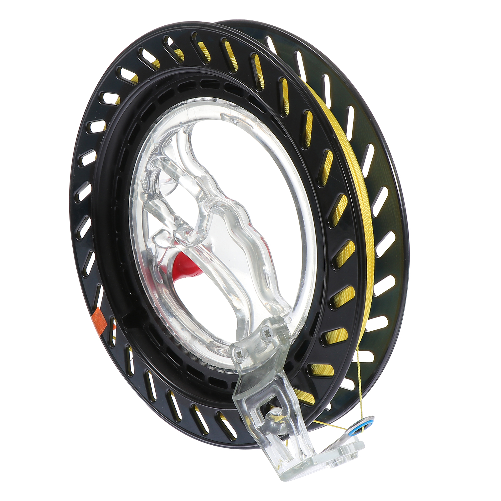 1Pc Kite Spool Flying Kite Reel Winder Kronkelende Reel Grip Kite Accessoire (Zwart)