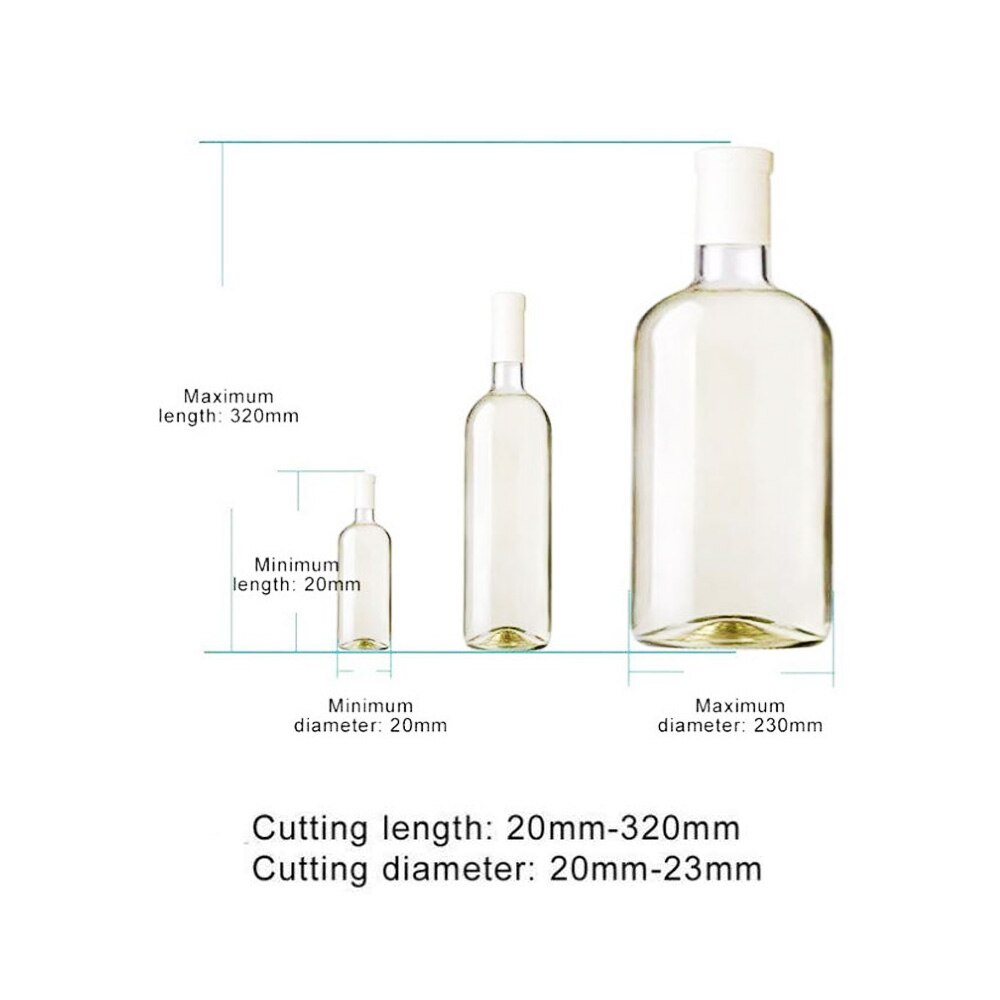 Glasflaskeskærer 4 in 1 til ølflasker skæring af glasflaskeskærer diy værktøjsmaskine vin kopskæring