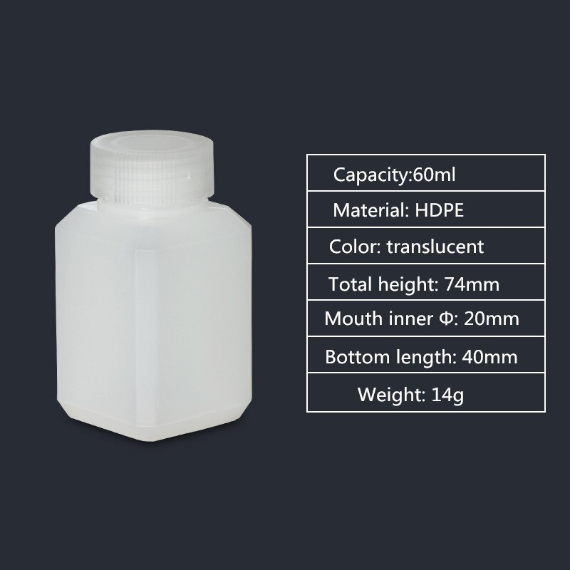 Empty HDPE bottle narrow mouth solid plastic container for liquid,lotion,cosmetic packaging bottle food grade