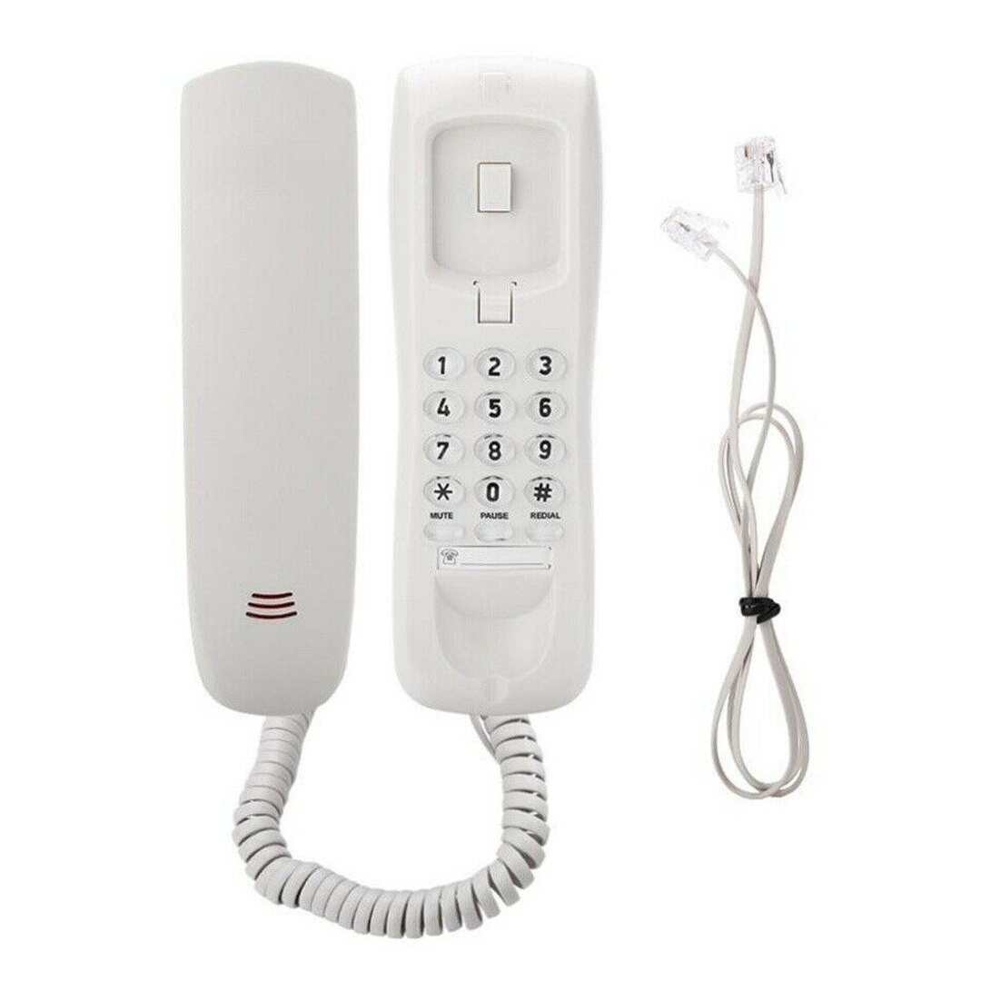 Universele Telefoon Compatibel Voor Thuis Familie Hotel Fsk/Dtmf Caller Id Telefoon Vaste Telefoon Voeding Zwart Wit: White