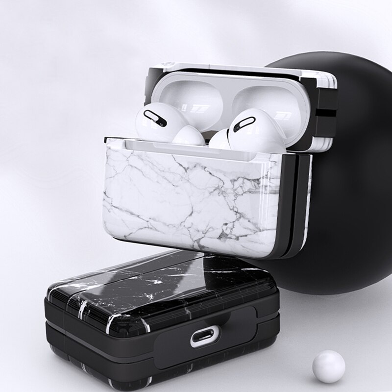 Marmeren patroon hoesjes voor originele apple airpods 1 2 oordopjes hoesje schattige hoes voor apple airpods 2 airpods 1 hoesje