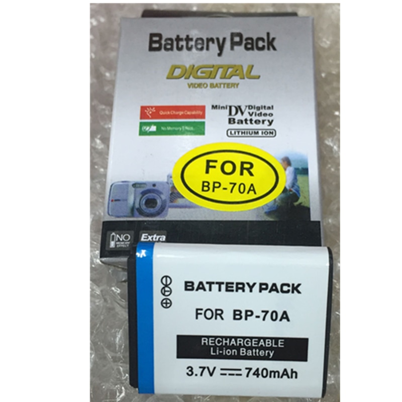 BP-70A BP 70A lithium batterijen pack BP70A Digitale camera batterij BP-70A Voor Samsung PL80 ES70 SL50 SL600