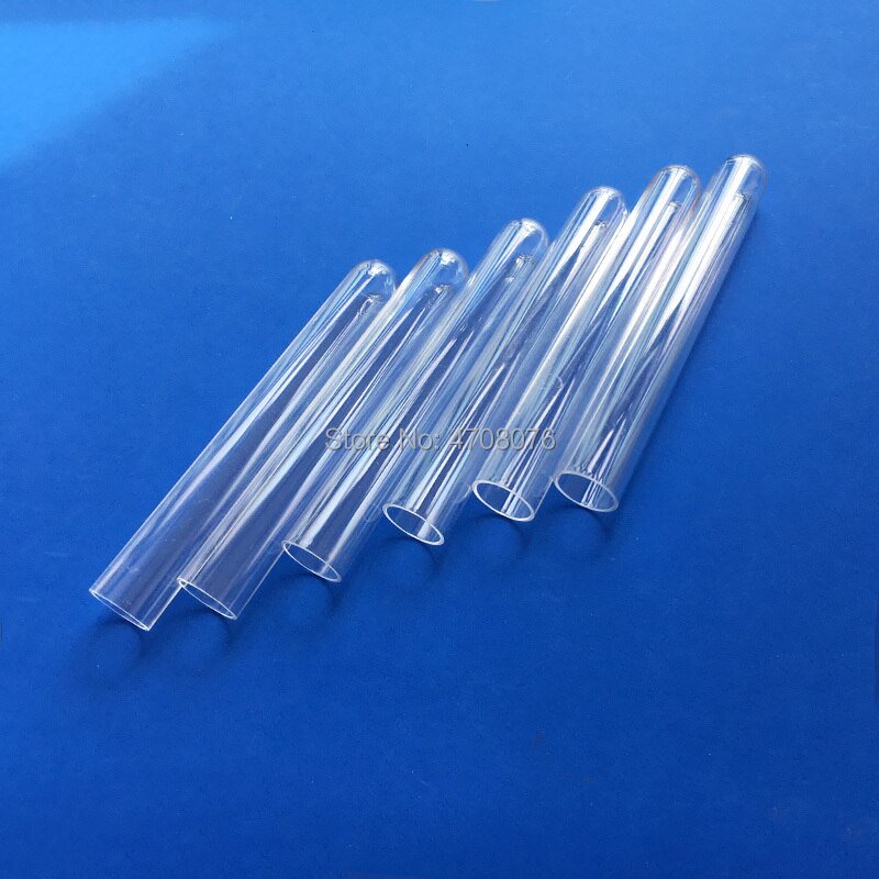 100pcs/lot 15x100mm Lab clear plastic test tube Hard polyethyle tube Lab Experiment Favor Tube