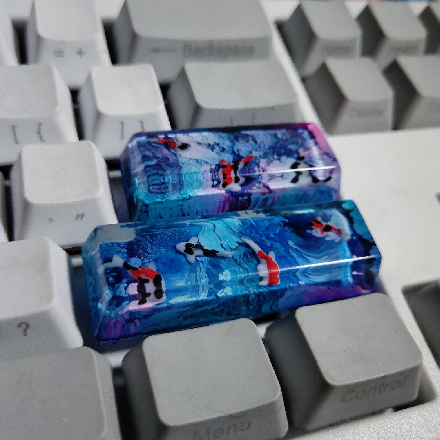 For Cherry Mx Switch Mechanical Keyboard Backlight Spacebar ESC Shift Backspace 1u 2.75u 2.25u 6.25u Keycaps Whale Resin Keycaps