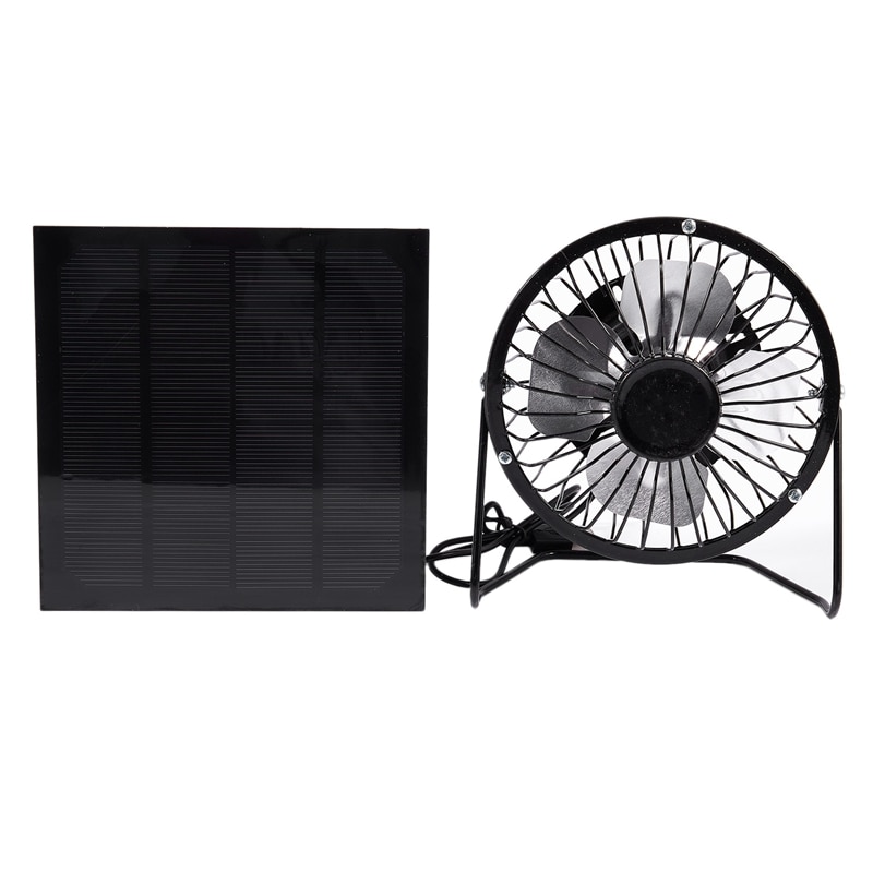 XMX 4 Inch Cooling Ventilation Fan USB Solar Power... – Grandado
