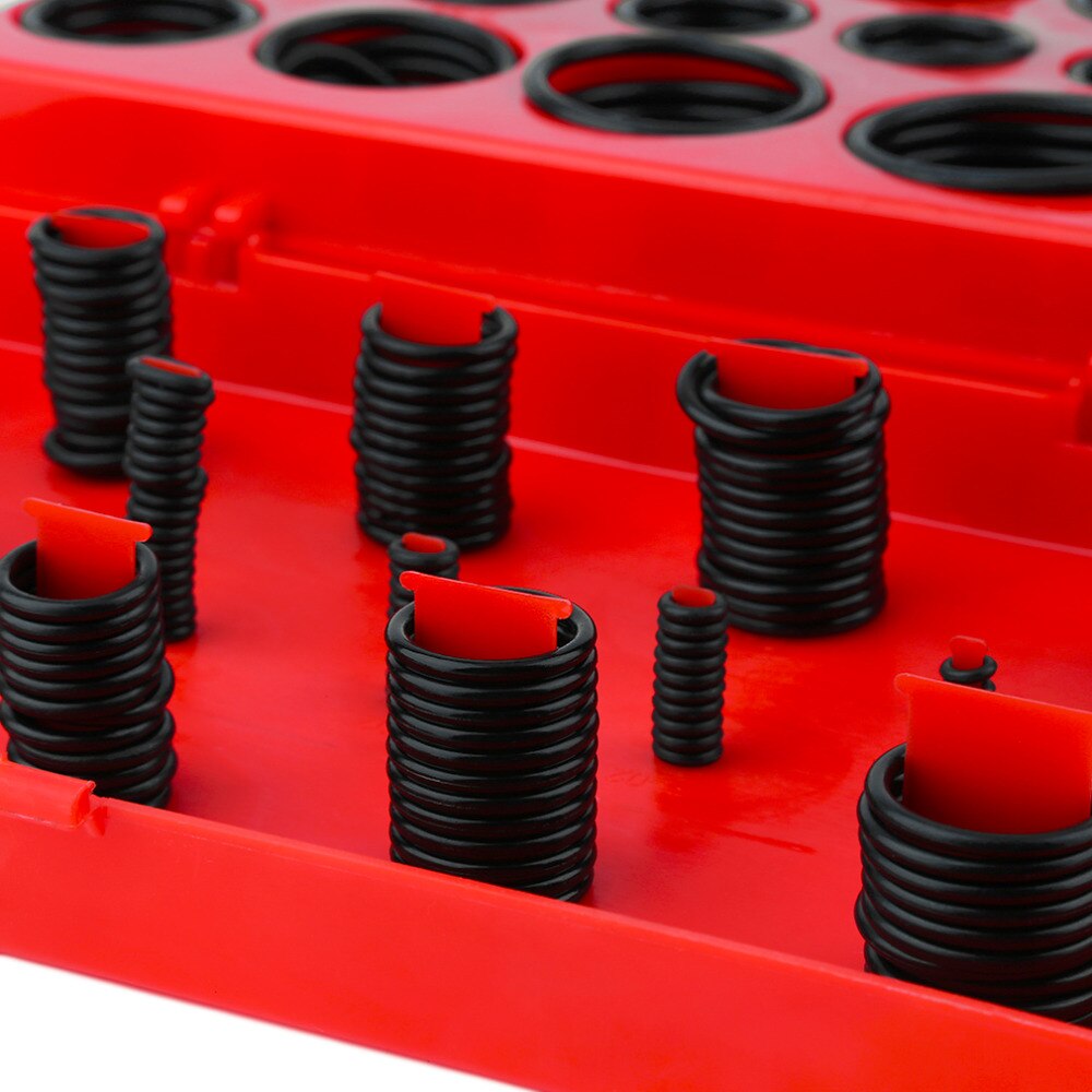 419 Silicon Gaskets Assorted O Ring Rubber Oring Seal R-01 to 32 Kit Set Assortment Set Kit Garage Plumbing With red Case