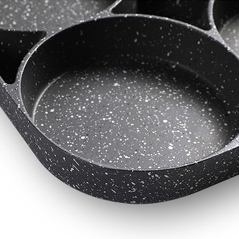 Vier-Gat Koekenpan Koekenpan Non-stick Rookvrije Ontbijt Keuken Koken Pan