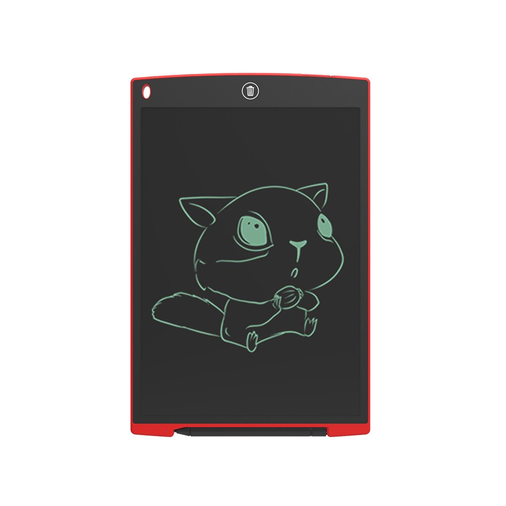 Aibevi Drawing Pad LCD Writing Tablet Handwriting Graphic Tablets 12 inch Digital Graphics Tablet Electronic Board + Pen Battery: Red
