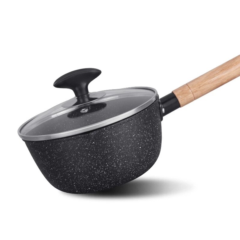 Cooking Pots and Pans Set Porridge Soup Ramen Milk Pot Non Stick Pot Korean Breakfast Cookware Set Japanese Kitchen Utensils