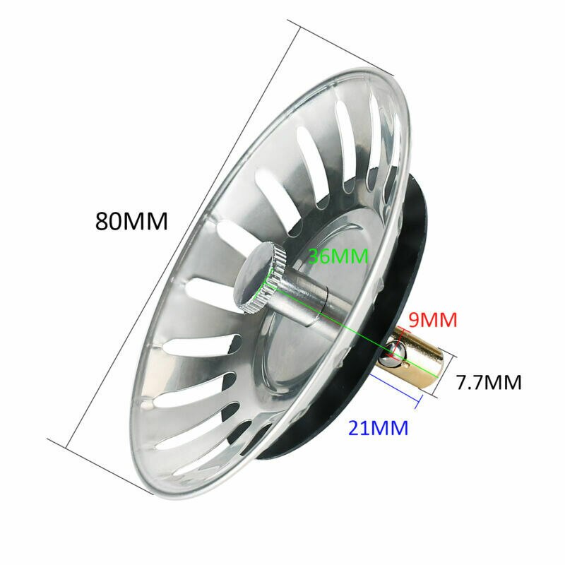 Gootsteen Zeef Rvs Heavy Duty Mand Stopper In Keuken Roestvrijstalen Aanrecht Stopper Plug Voor Bad