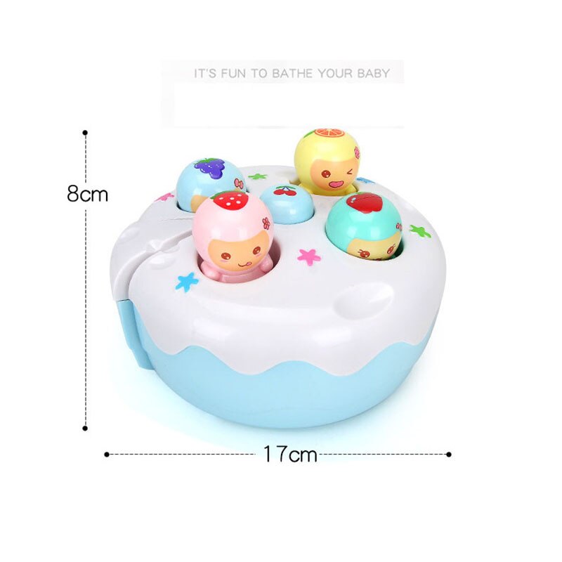 Multifunctionele baby educatief vroegschoolse educatie percussie muziek licht speelgoed leuk fruitcake