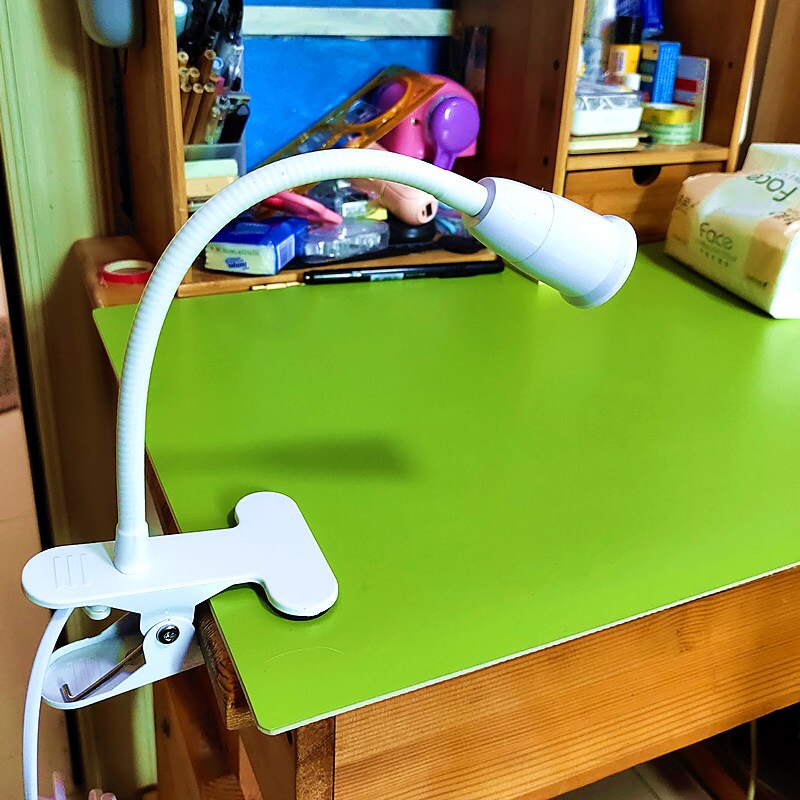E27 26 Clamp Lamp Holder Fixture Table Desk Work Light