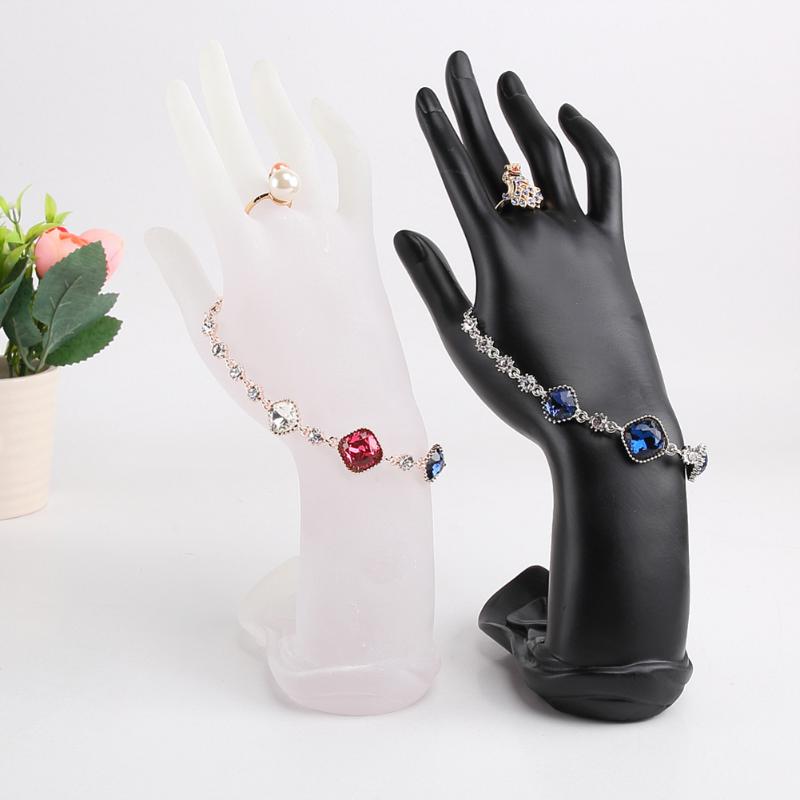 Mannequin Graceful Display Hand Vinger Sieraden Ketting Ring Armband Holder Lady Hand Vormige Zwart Sieraden Display Standhouder