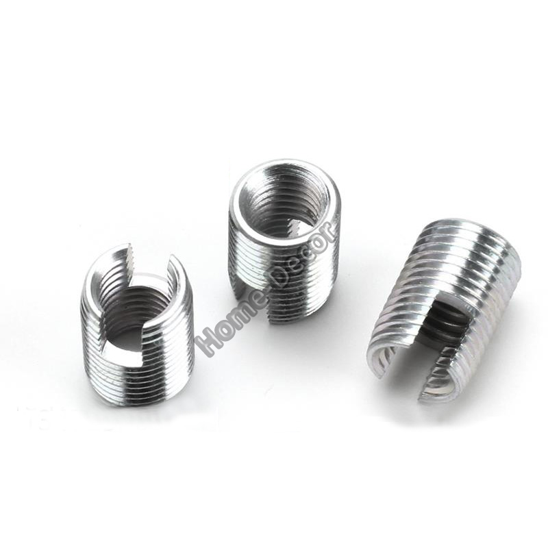 5pc karbonstål selvskjærende hylse/spiralhylsehylse/gjengehylsebøssing/spaltegjengehylse til plast/aluminium