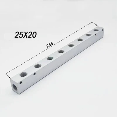 1/4" BSP Female Thread 25x20mm Air Compressor Splitter Aluminium Manifold Block Quick Connector Pneumatic Fitting: green