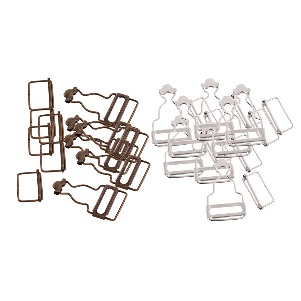 Juego de 12 sujetadores de Peto/hebillas de abrazadera para tirantes de 32/33mm