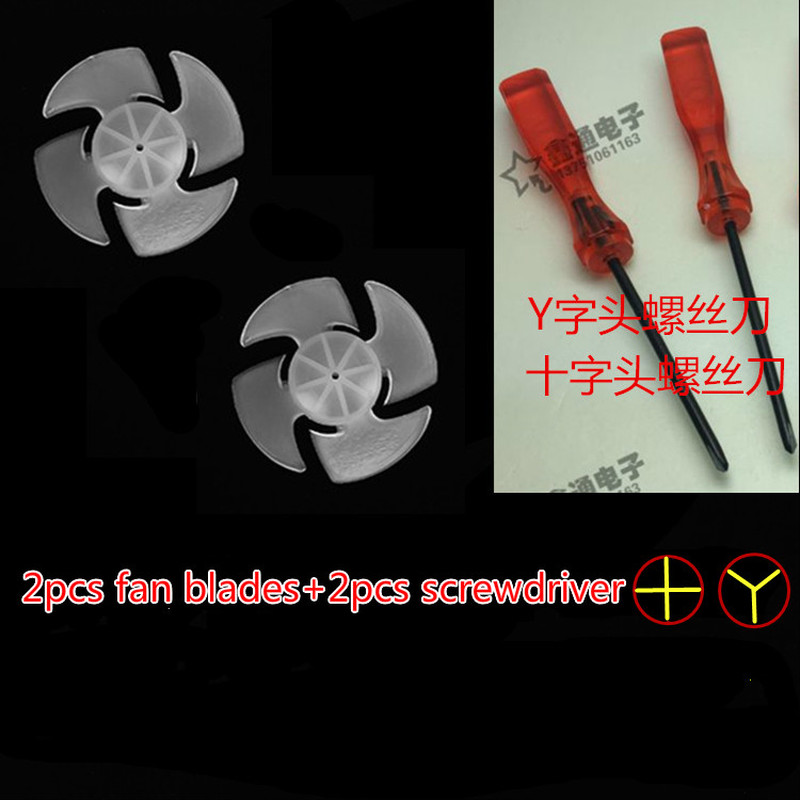Hair dryer fan blade Parts fan blade and +/Y screwdriver