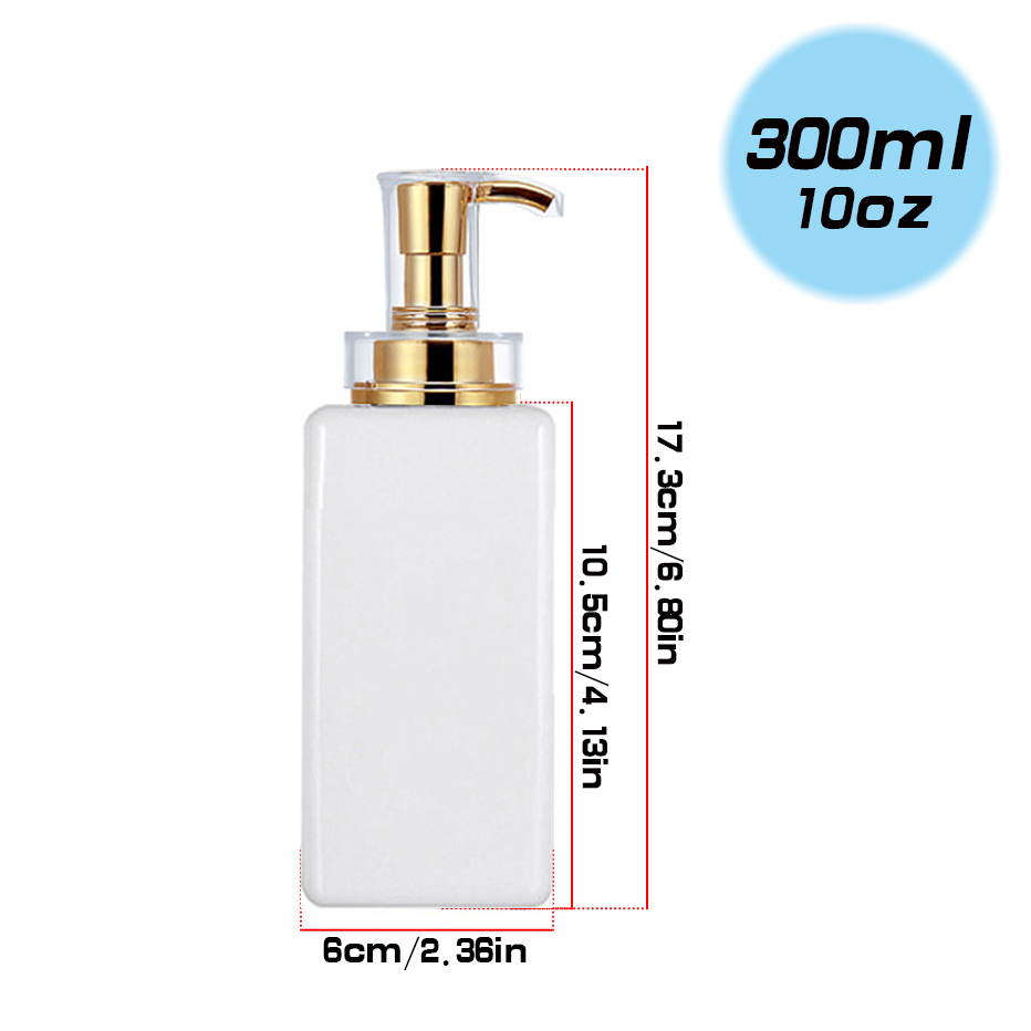 Bouteille distributrice de savon de douche, salle de bains, shampoing, après-shampooing, bouteille de lavage du corps avec étiquettes imperméables amovibles pour la décoration de la maison: Black