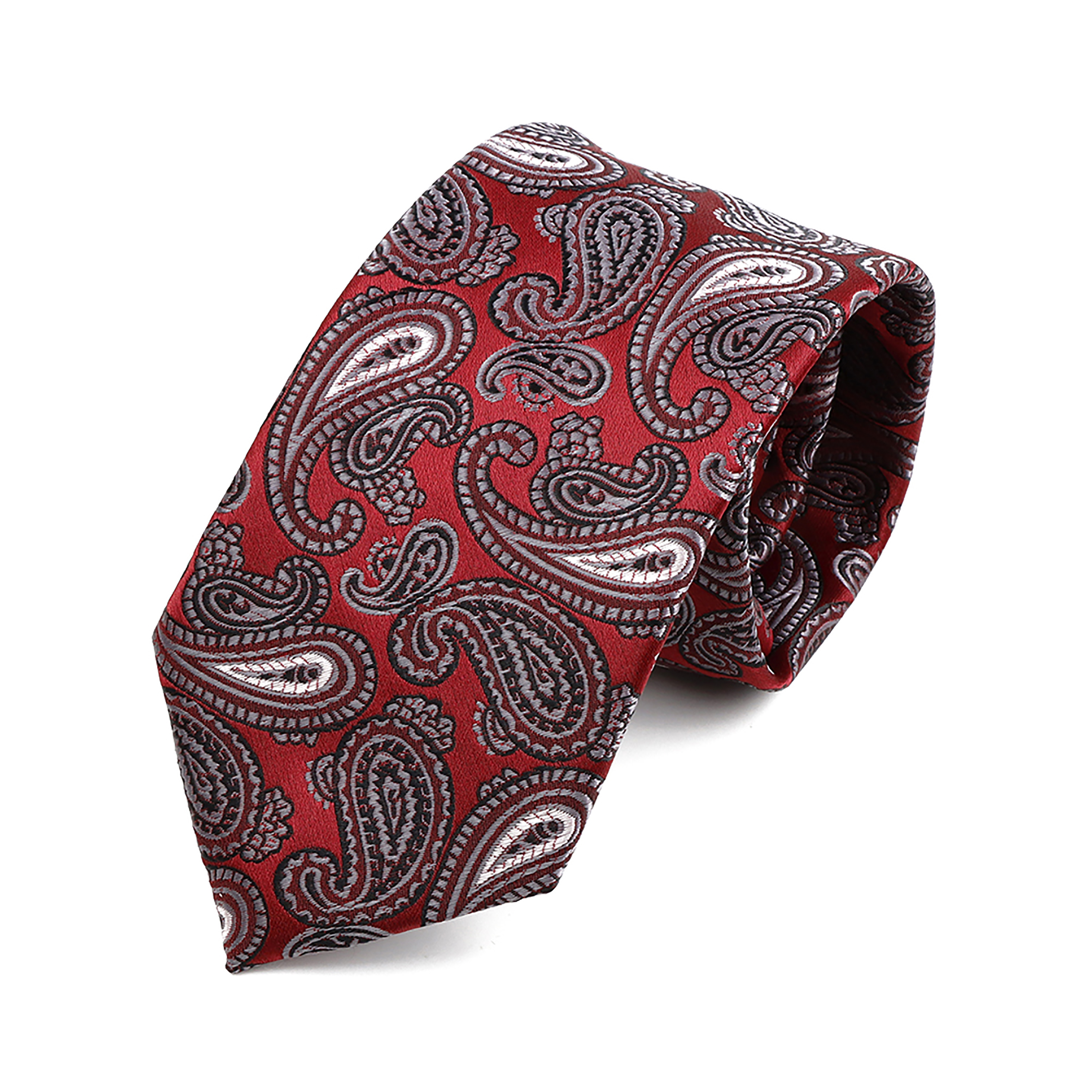 Paisley Mannen Stropdas Klassiek Rood Blauw Groen Luxe Jacquard Stropdas Bruiloft Dagelijkse Slijtage Bruidegom Shirt Pak Das