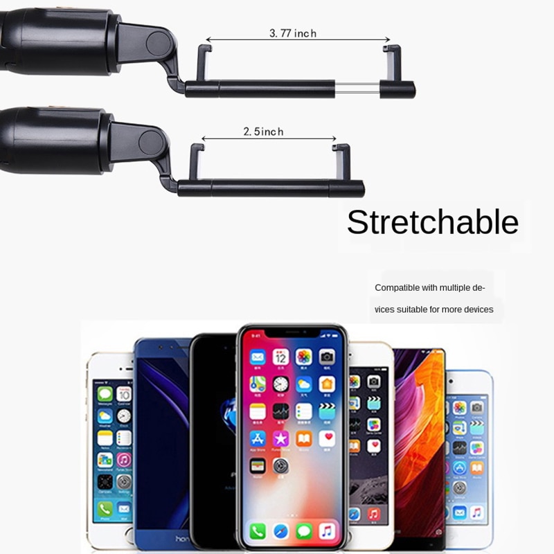 Abnehmbarer clip, bluetooth-selfie-stick, universelles horizontales und vertikales stativ, selfie-stick, handyhalterung zum fotografieren
