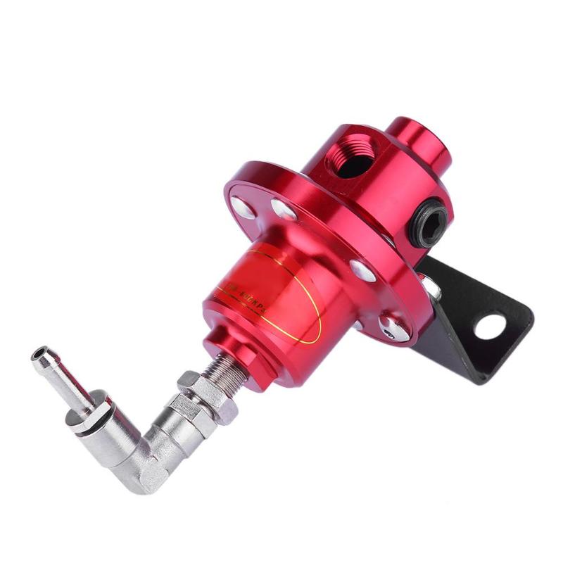 Auto Car Metal Adjustable Car Fuel Pressure Regulator with Oil Gauge Increase Fuel Injection Save Costs Automobile Accessories