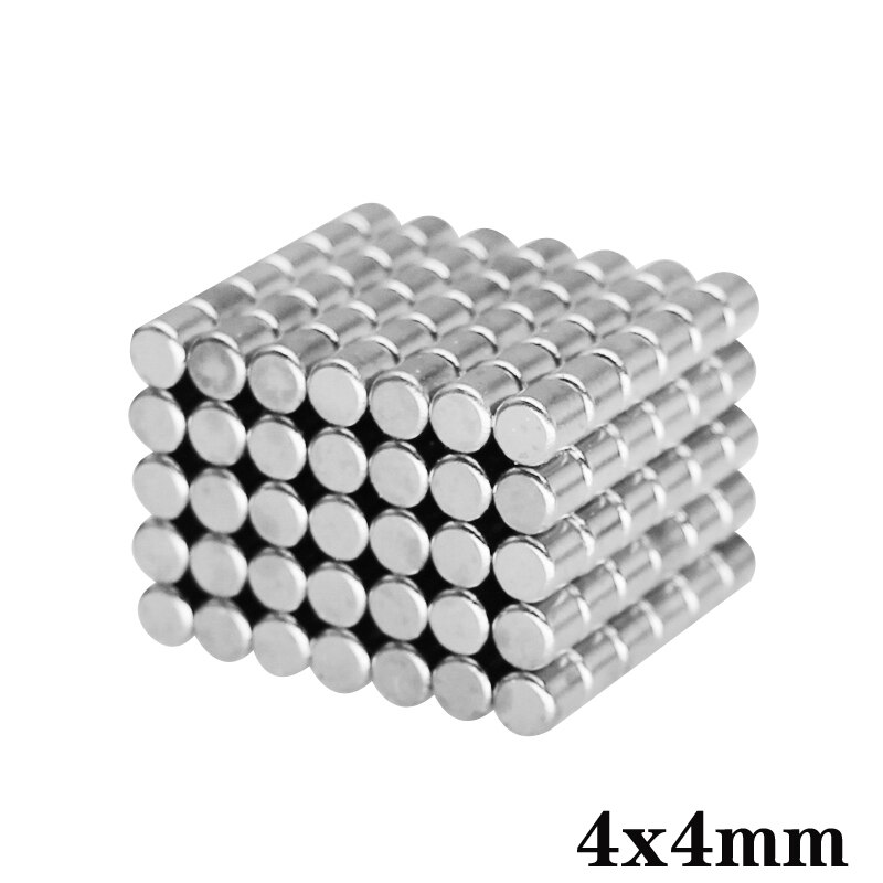 30 ~ 1000 stücke 4x4mm Mini Kleine Runde Magnete N35 Neodym Magnet Rabatt Durchmesser 4x4mm dauerhaft NdFeB Starke Starke Magneten 4*4mm