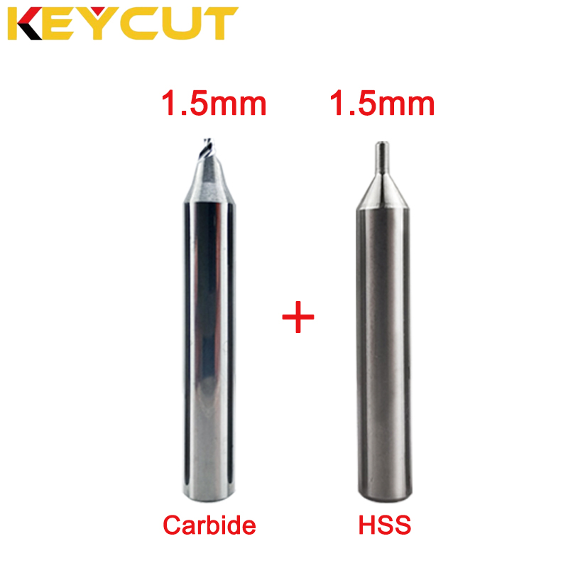 Fresa resistente a roturas 1,0 mm 1,5 mm 2,0 mm 2,5 mm 3,0 mm en la máquina clave manual WENXING DEFU SILCA MATRIX: Morado