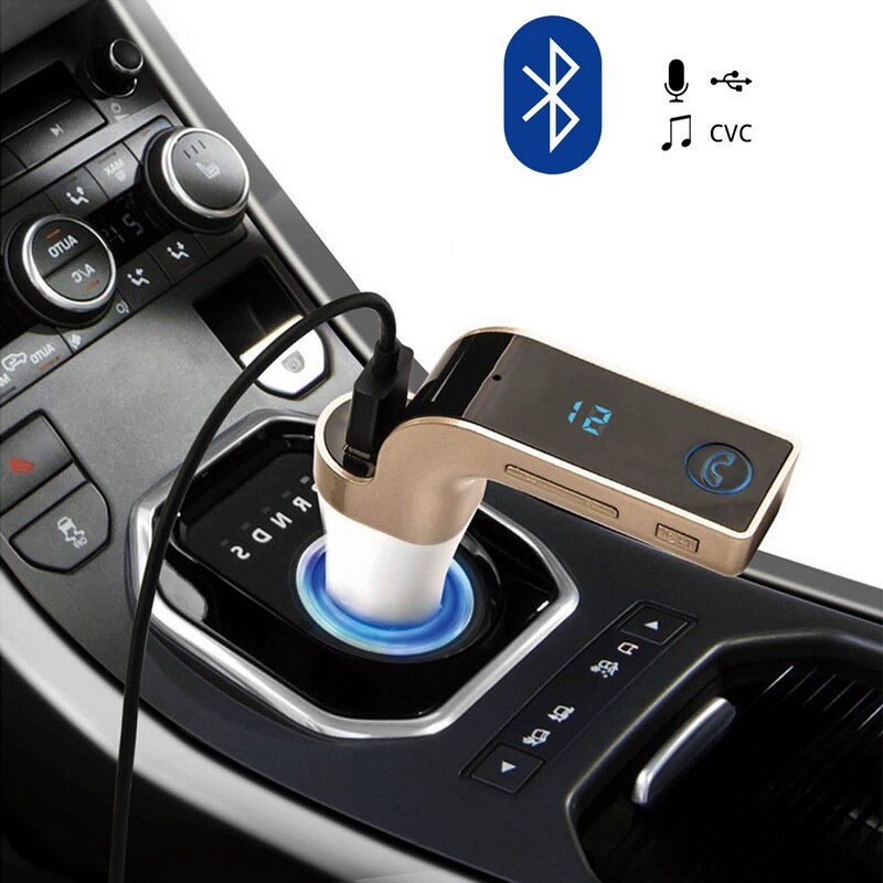 Hands Free Wireless Bluetooth FM Transmitter Car Accessories Modulator LCD Kit Player SD USB AUX G7 MP3 Car