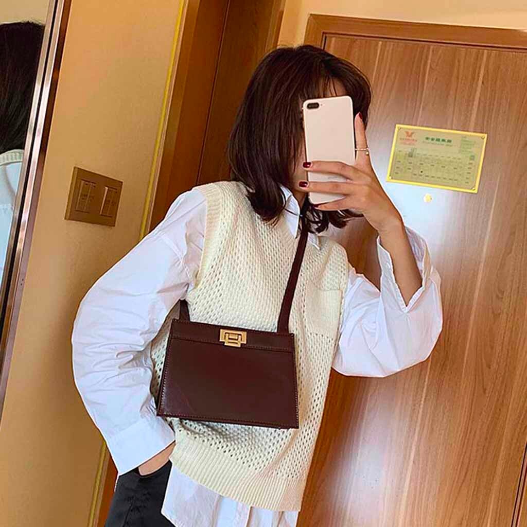 Women Handbags Women Retro Wide Shoulder Strap Messenger Bag Purse Elegent Vintage Crossbody Bags Sac A Main