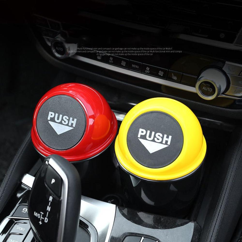 Car Trash Can Car Plastic Mini Trash Can Car Multi-Function Small Debris Storage Bucket