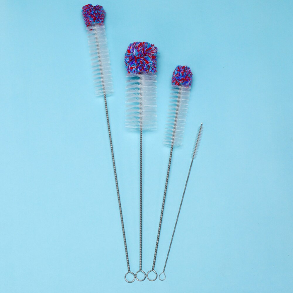 4pcs Bottle Cleaning Brush Long Handle Kettle Cleaning Tool Multifunctional Cleaning Supplies for Home