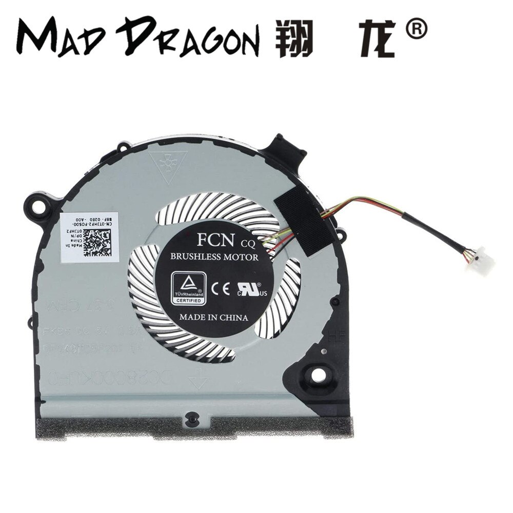 Originele Cpu Fan Gpu Fan Voor Dell G3 3579 G3 3779 G5 5587 G5 15 5587 Serie Koelventilator koeler 0TJHF2 TJHF2 0 Gwmfv Gwmfv
