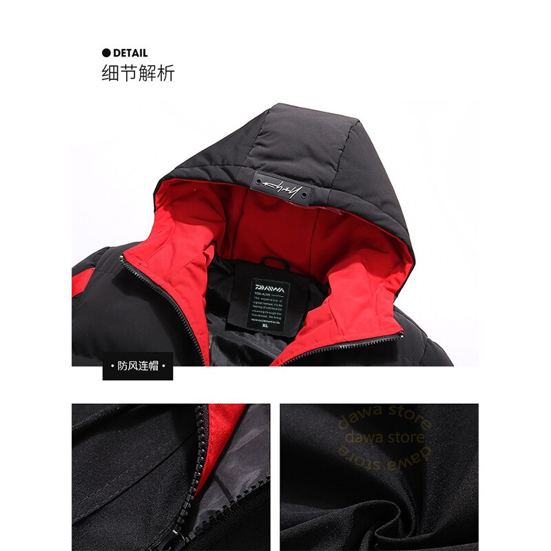 Fishing Clothing Winter for Fish Suit Thick Thermal Clothes Fishing Jacket Men Letter Outdoor Hiking Cotton Coat Fishing Wear