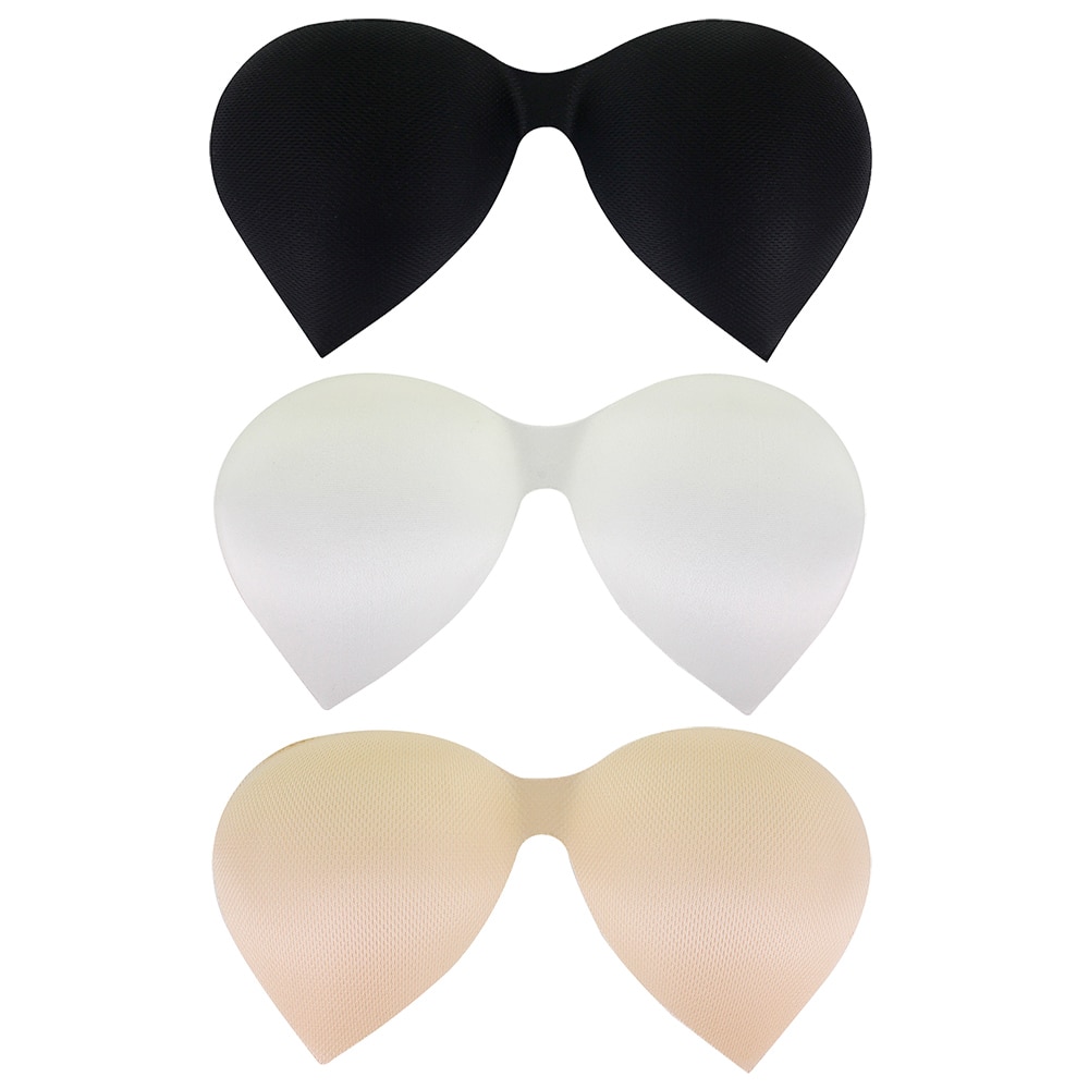 10 stuks Zwart Khaki Off witte Push up Pads Zoogcompressen Voor Bikini Padding Insert Wedding Beha Accessoires
