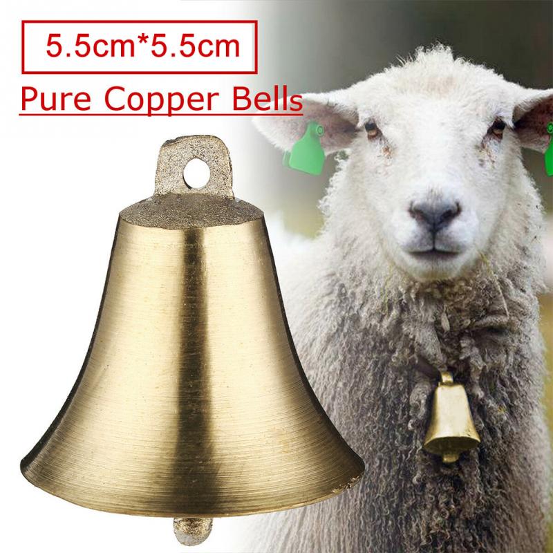 2pcs Sheep Cattle Decorations Accessories Livestock Durable Super Loud Anti Lost Copper Bell Farm Cow Horse Animal Grazing Dog